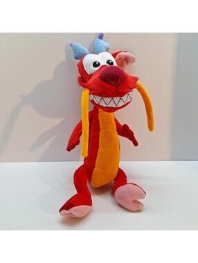 Disney Mulan MUSHU Plush Stuffed Animal Red Dragon 13"